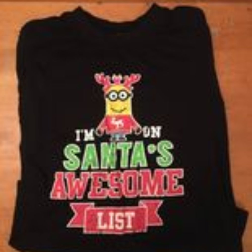 Boys Minion Xmas t-shirt